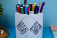 Folded Paper Desk Caddy