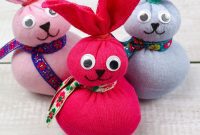 Simple Sock Bunnies for Easter