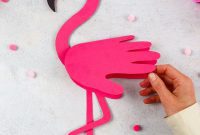 Flamingo Handprint Delight