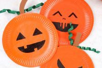 Create Your Own Paper Plate Pumpkin