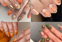 Gleaming Chrome Nail Art for Autumn
