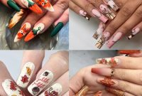 Stunning Thanksgiving Acrylic Nail Art for the Holiday Season