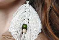 Craft Your Own Macrame Leaf Earrings