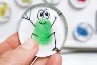 Fingerprint Keepsake Glass Magnets