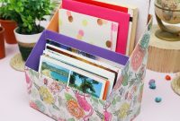 Upcycled Cereal Box Desk Organizer