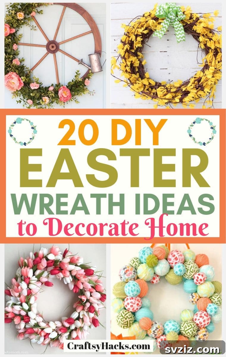 20 DIY Easter Wreath Ideas