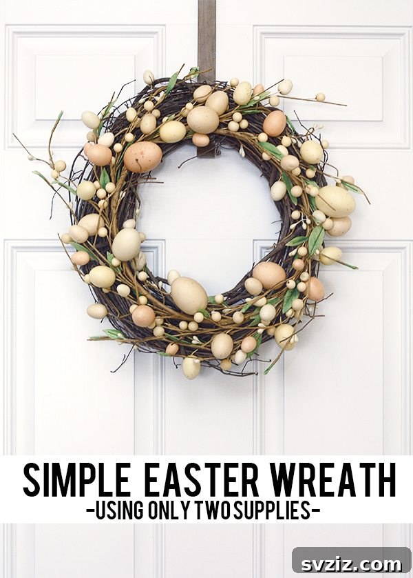 Simple Easter Wreath