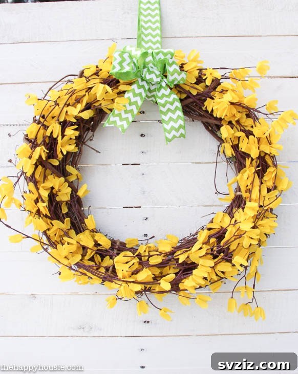 Dollar Store Spring Forsythia