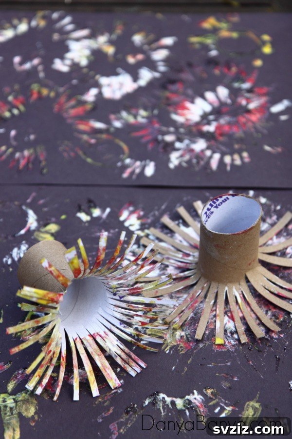 36 Creative Construction Paper Projects 16 Easy Fireworks Painting for Kids