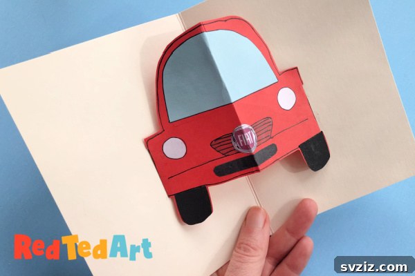 36 Creative Construction Paper Projects 20 Pop Up Car