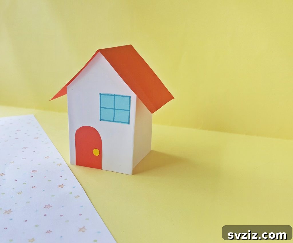 36 Creative Construction Paper Projects 30 Paper house