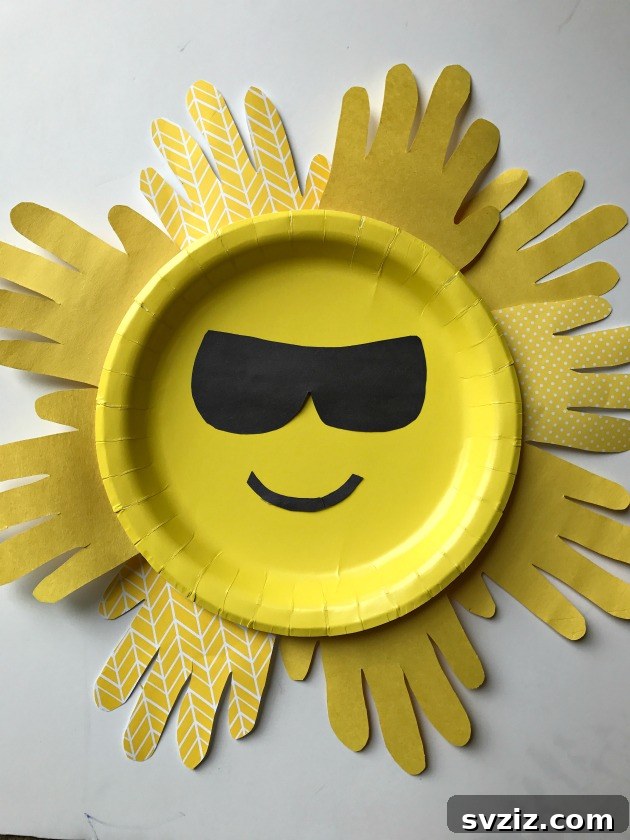 36 Creative Construction Paper Projects 8 Sun Paper Plate