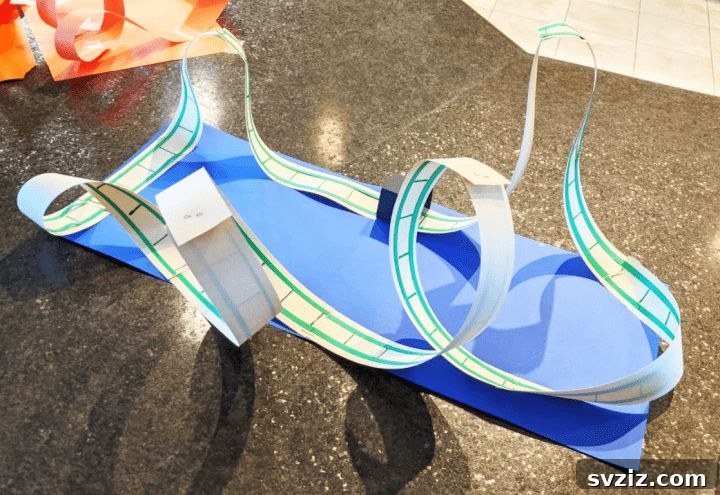 36 Creative Construction Paper Projects 10 Paper Roller Coaster