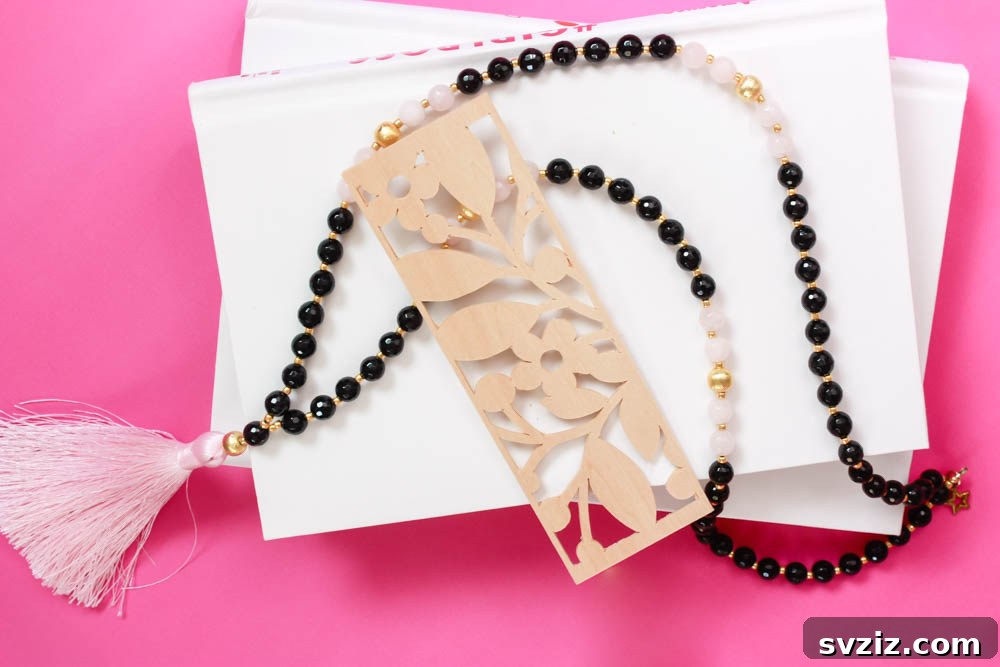 Elegant DIY Wooden Bookmark for Avid Readers