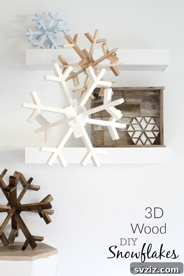 Intricate 3D DIY Wooden Snowflake for Winter Decor