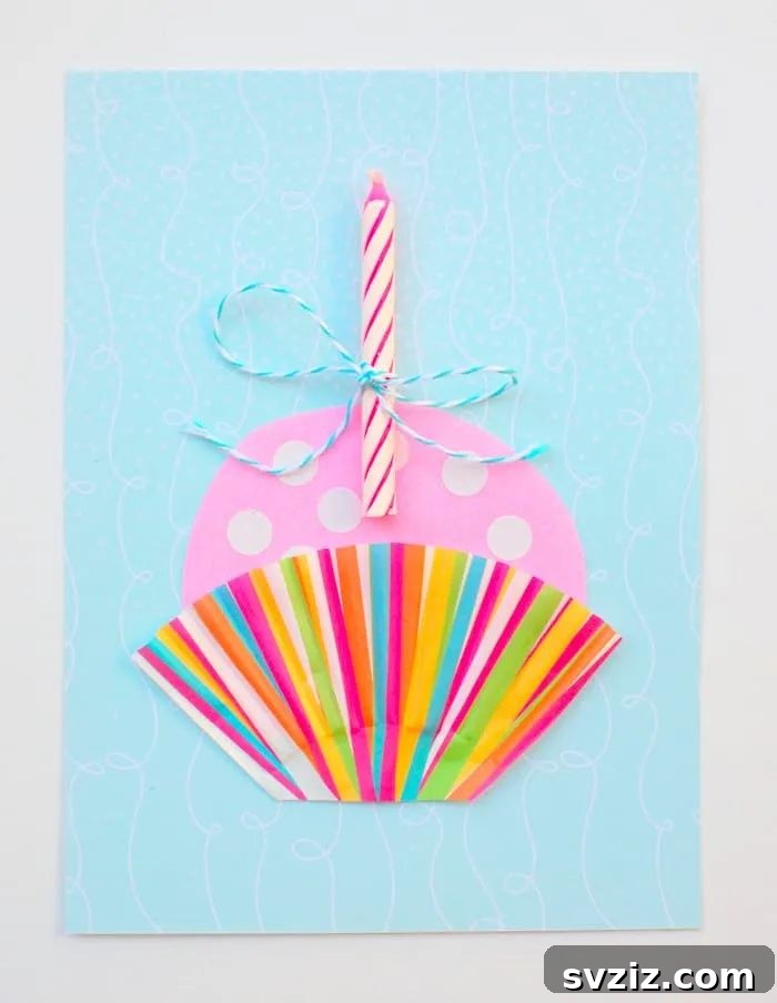 41 Creative Handmade Birthday Card Ideas 15 Cute Cupcake DIY Birthday Card