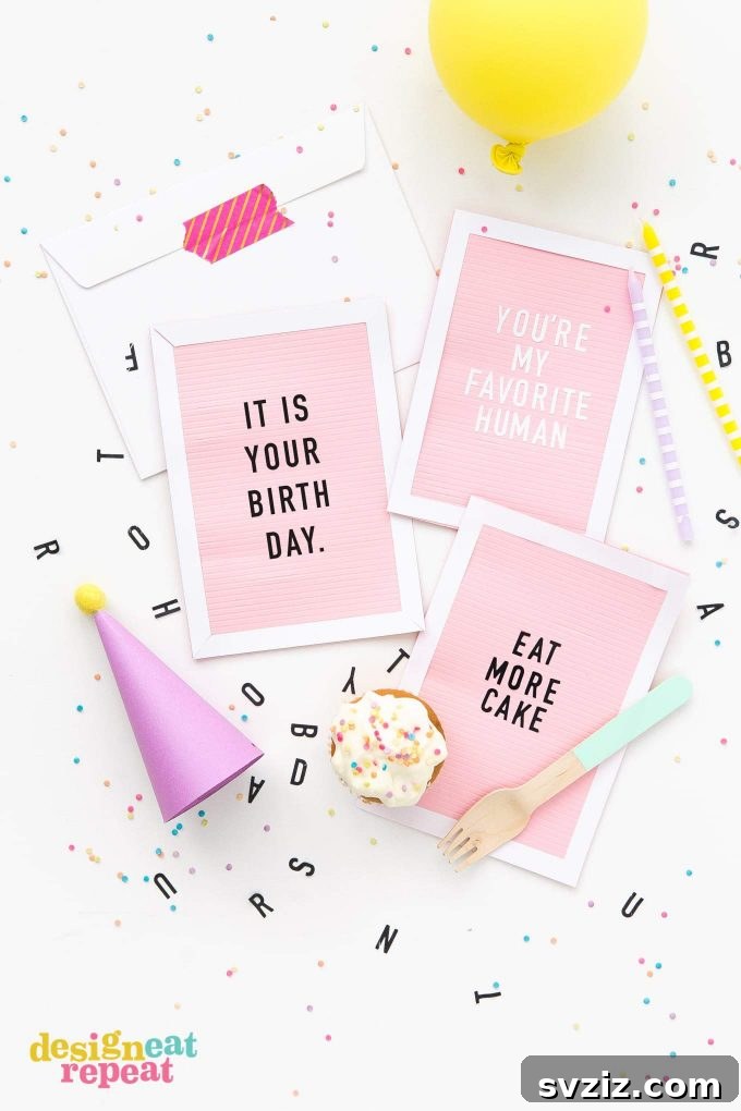 41 Creative Handmade Birthday Card Ideas 19 DIY Letterboard Birthday Cards