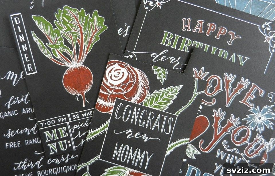 41 Creative Handmade Birthday Card Ideas 20 Drawing on Black Paper Birthday Card