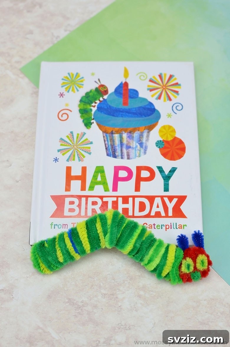 27 Creative Pipe Cleaner Crafts 15 Craft of The Very Hungry Caterpillar made from pipe cleaners and paper, inspired by the children's book.