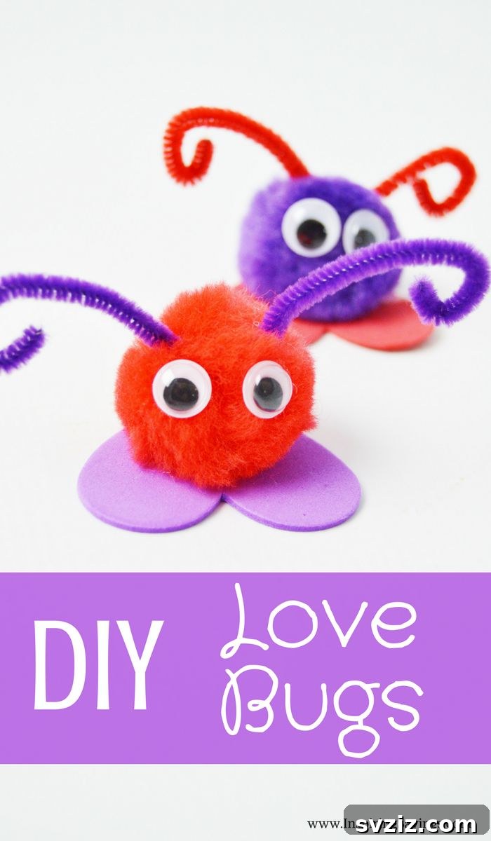 27 Creative Pipe Cleaner Crafts 24 Adorable Valentine's Day love bugs made from pipe cleaners, pom-poms, and googly eyes.