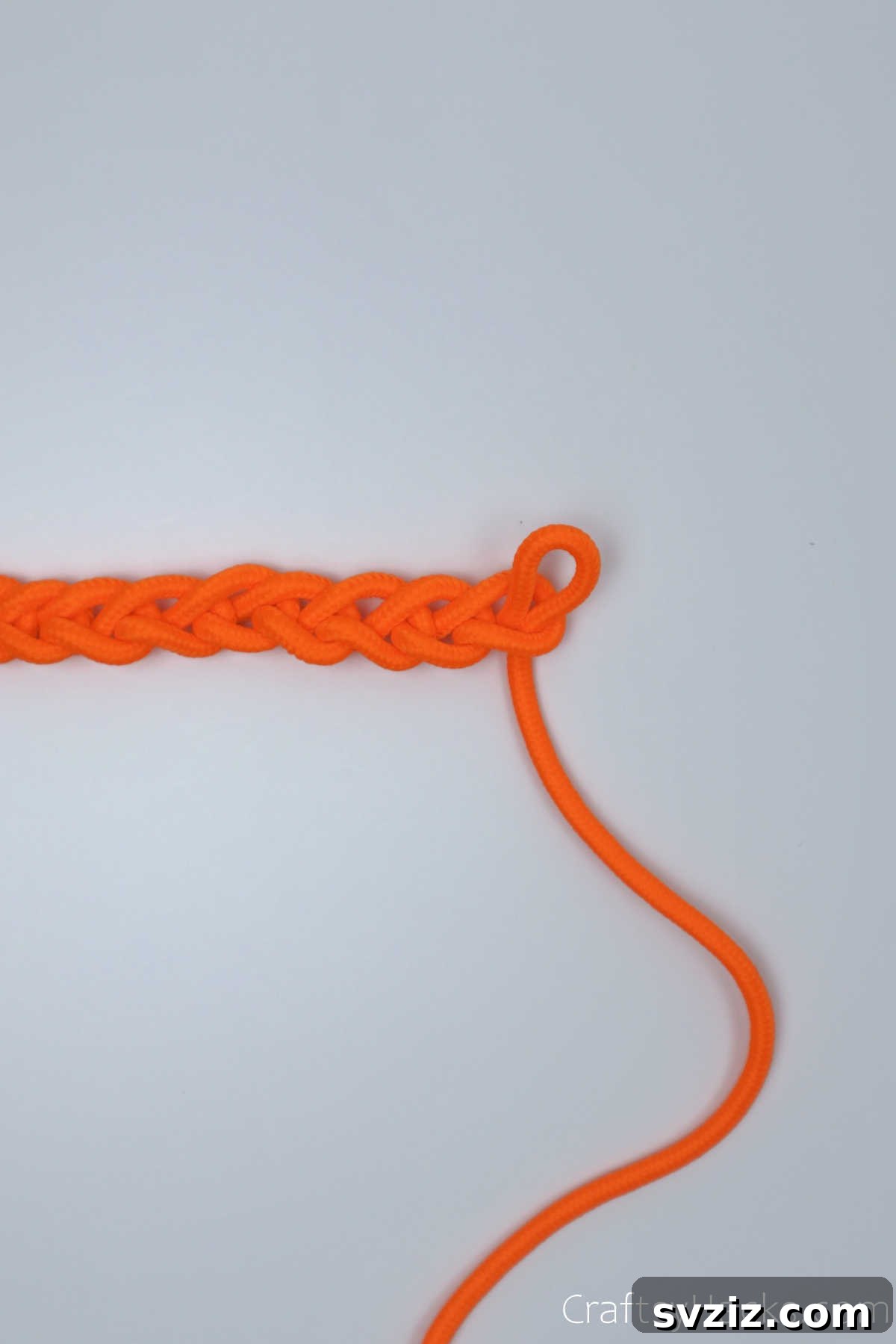 shoelace tied into bracelet knots
