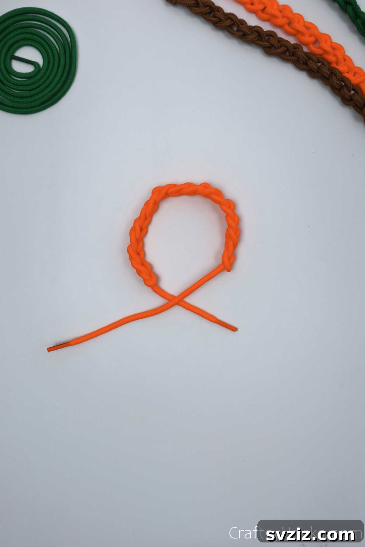 untied DIY bracelet