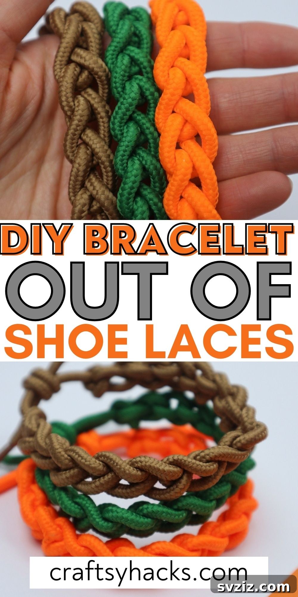 diy bracelet out of shoe laces