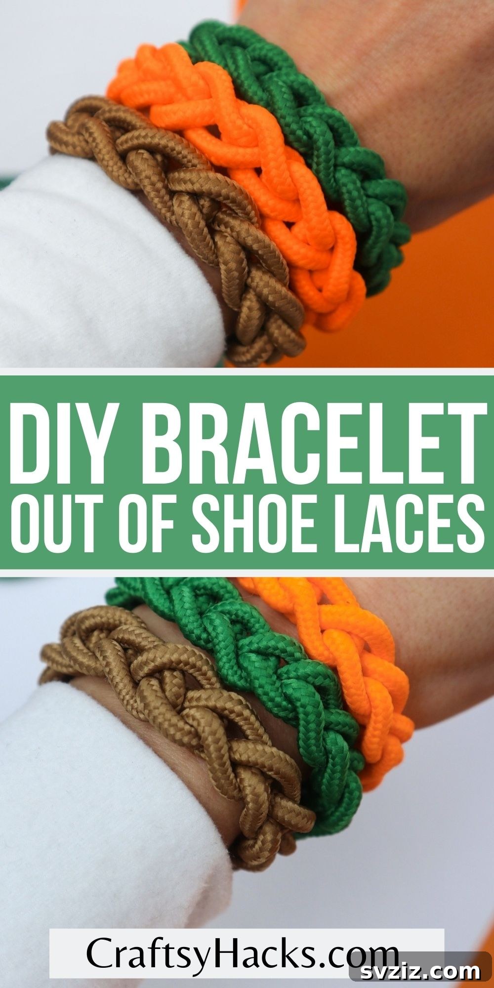 diy bracelet out of shoe laces