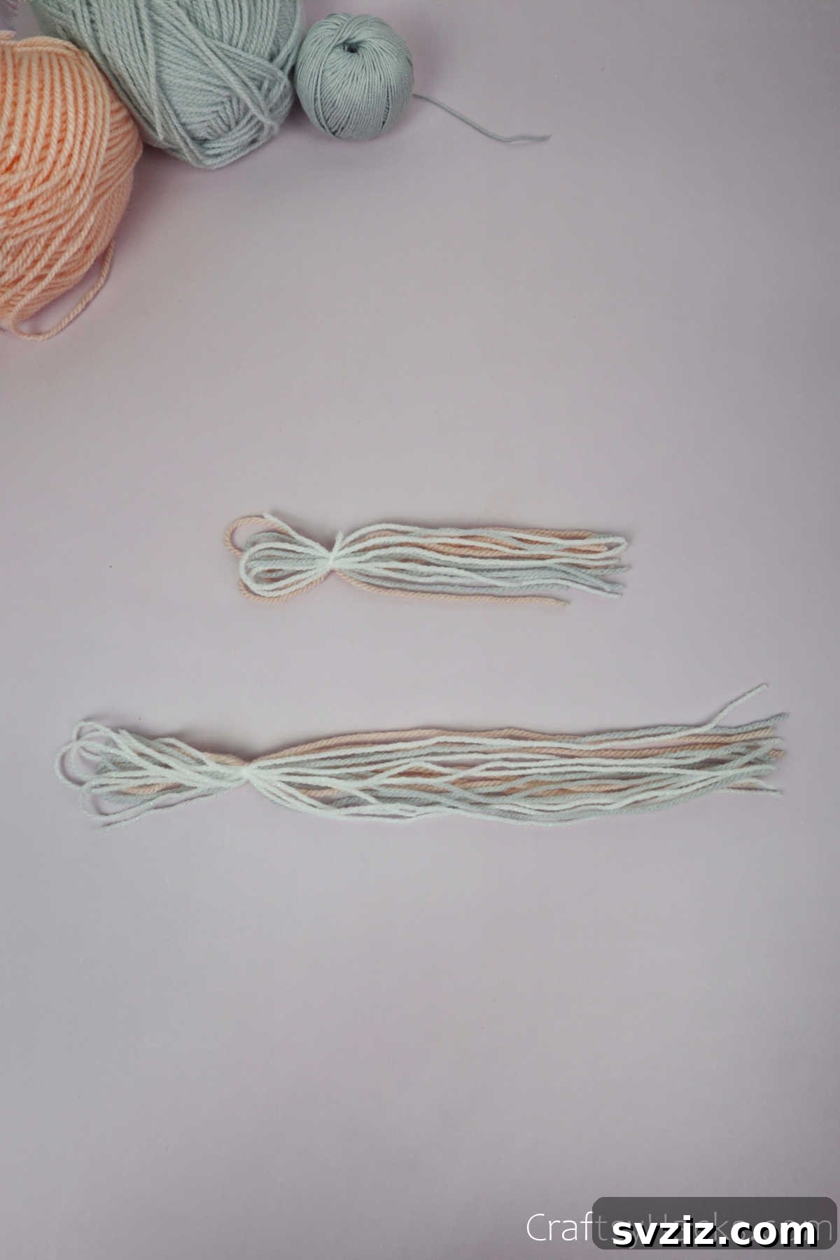 Magical Unicorn Toilet Roll Creations 14 two bundles of yarn
