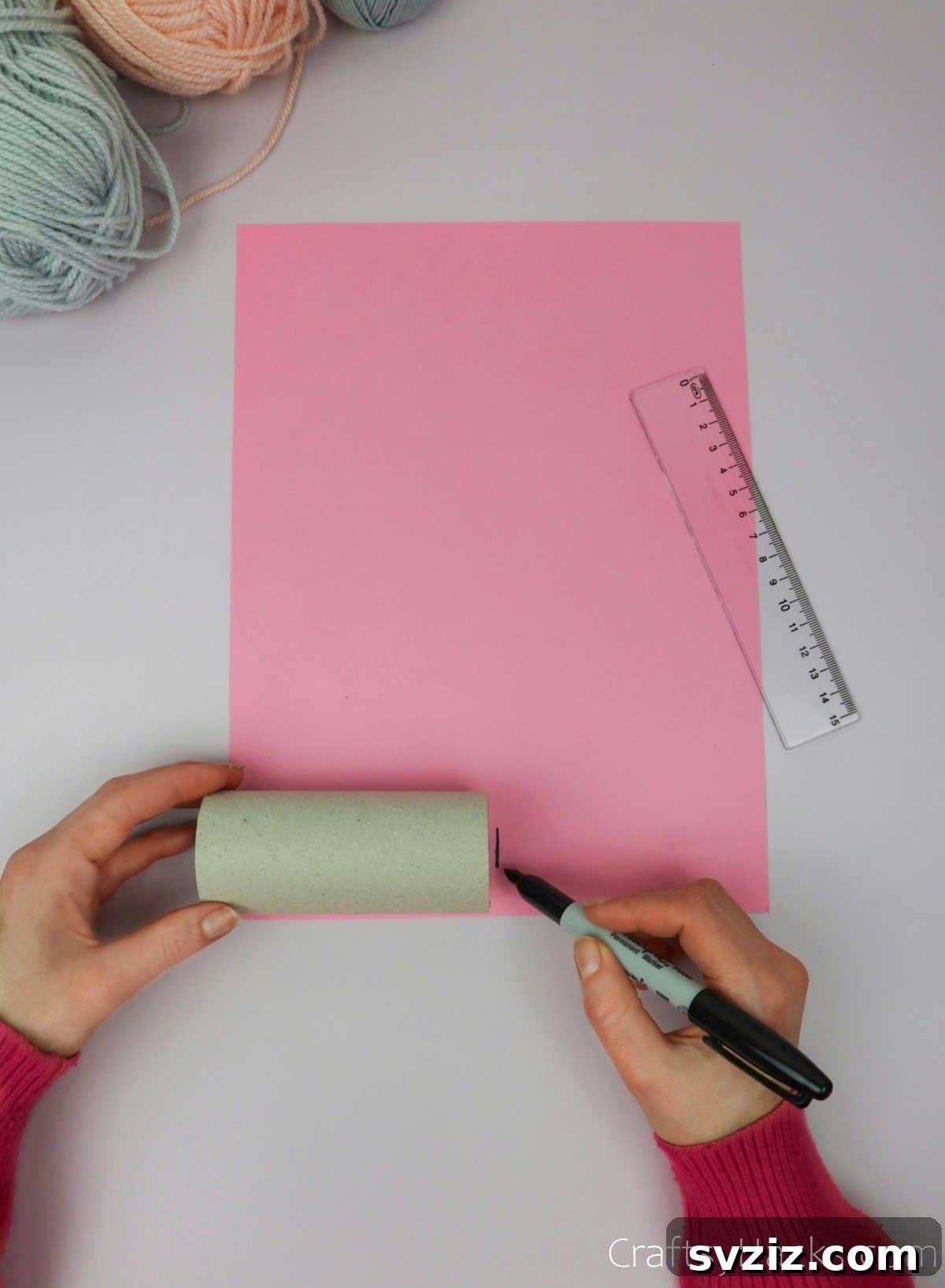 Magical Unicorn Toilet Roll Creations 6 tracing paper roll on paper