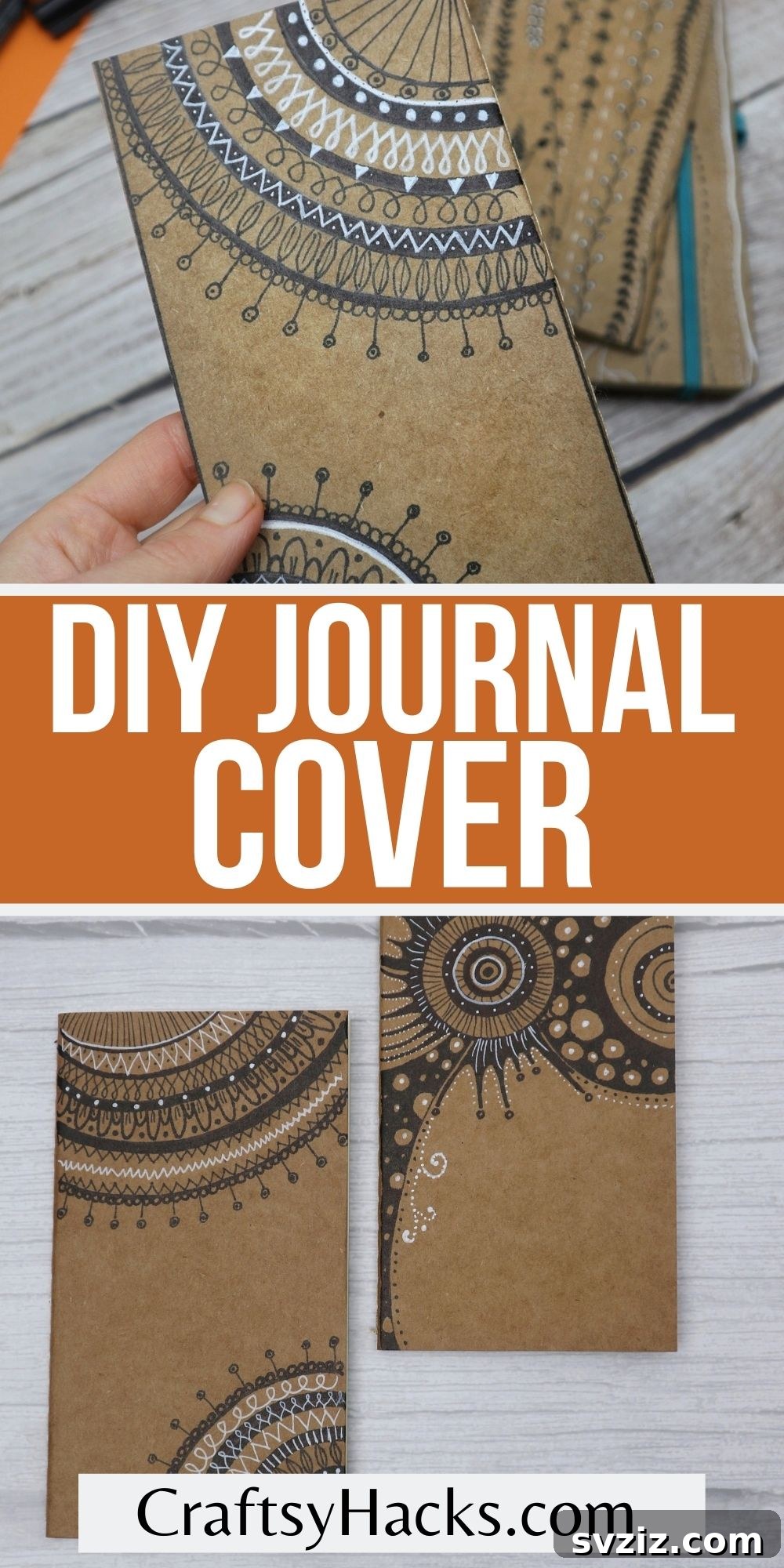 Make Your Journal Cover Unique 25 A close-up of a beautifully customized DIY journal cover, highlighting the joy of personalizing your notebook.