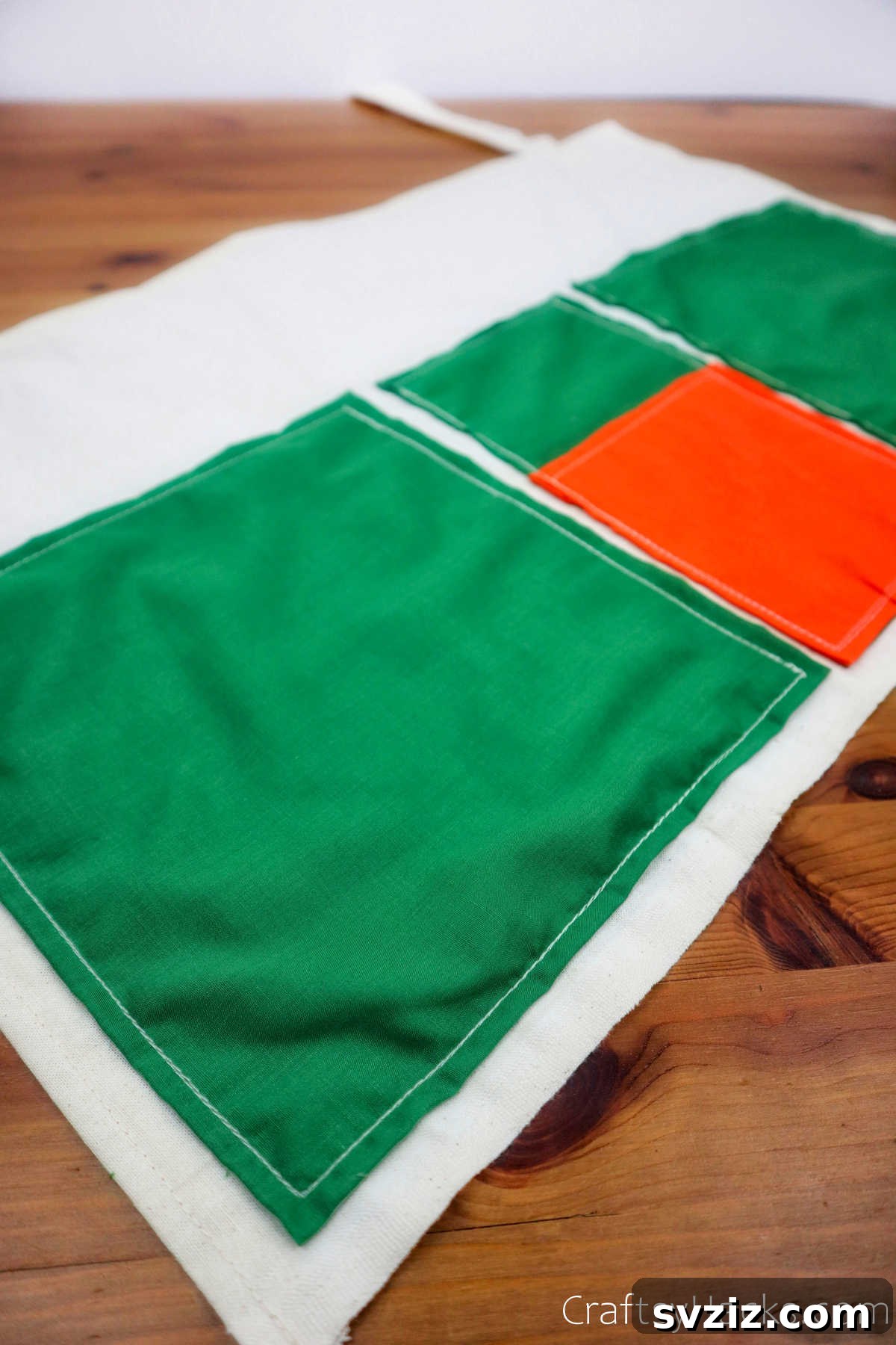 A beautifully crafted DIY bedside caddy ready for use