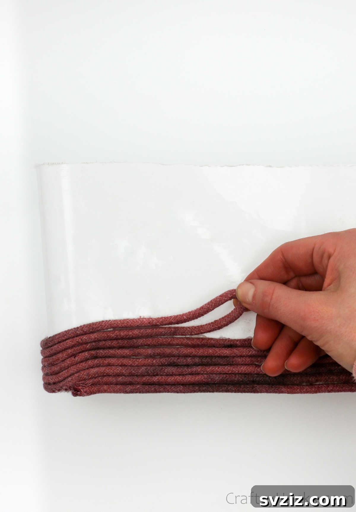 Stylish DIY Rope Basket 19 Progress of Rope Wrapping Around the Box