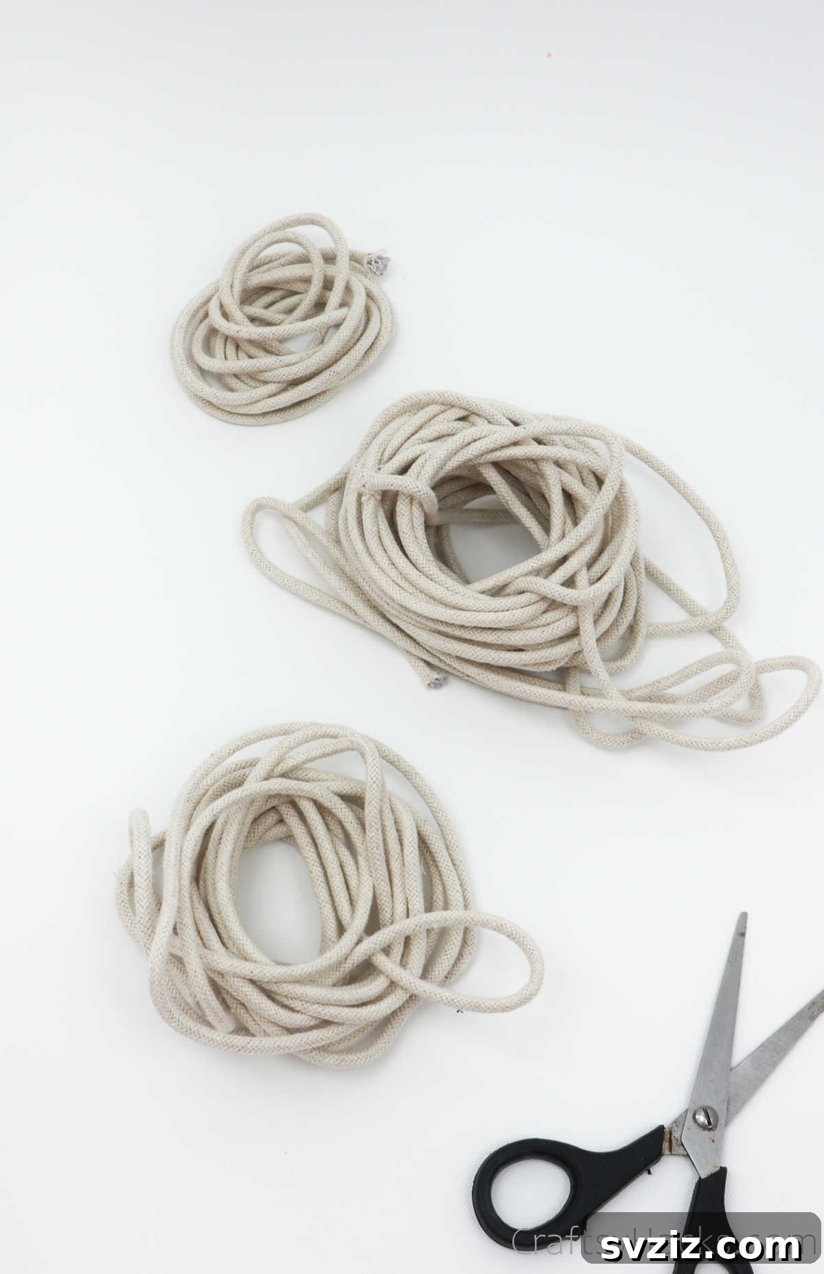 Stylish DIY Rope Basket 6 Bundles of Rope Ready for Dyeing