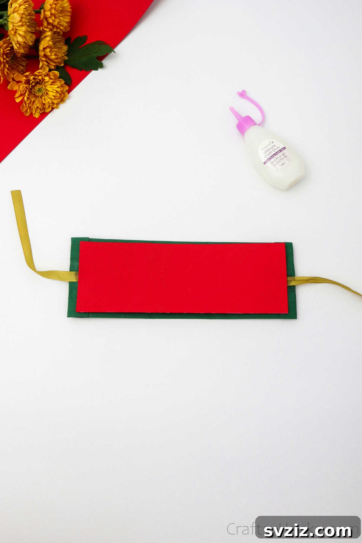 Craft Personalized Gift Boxes 12 glueing red paper over cardboard