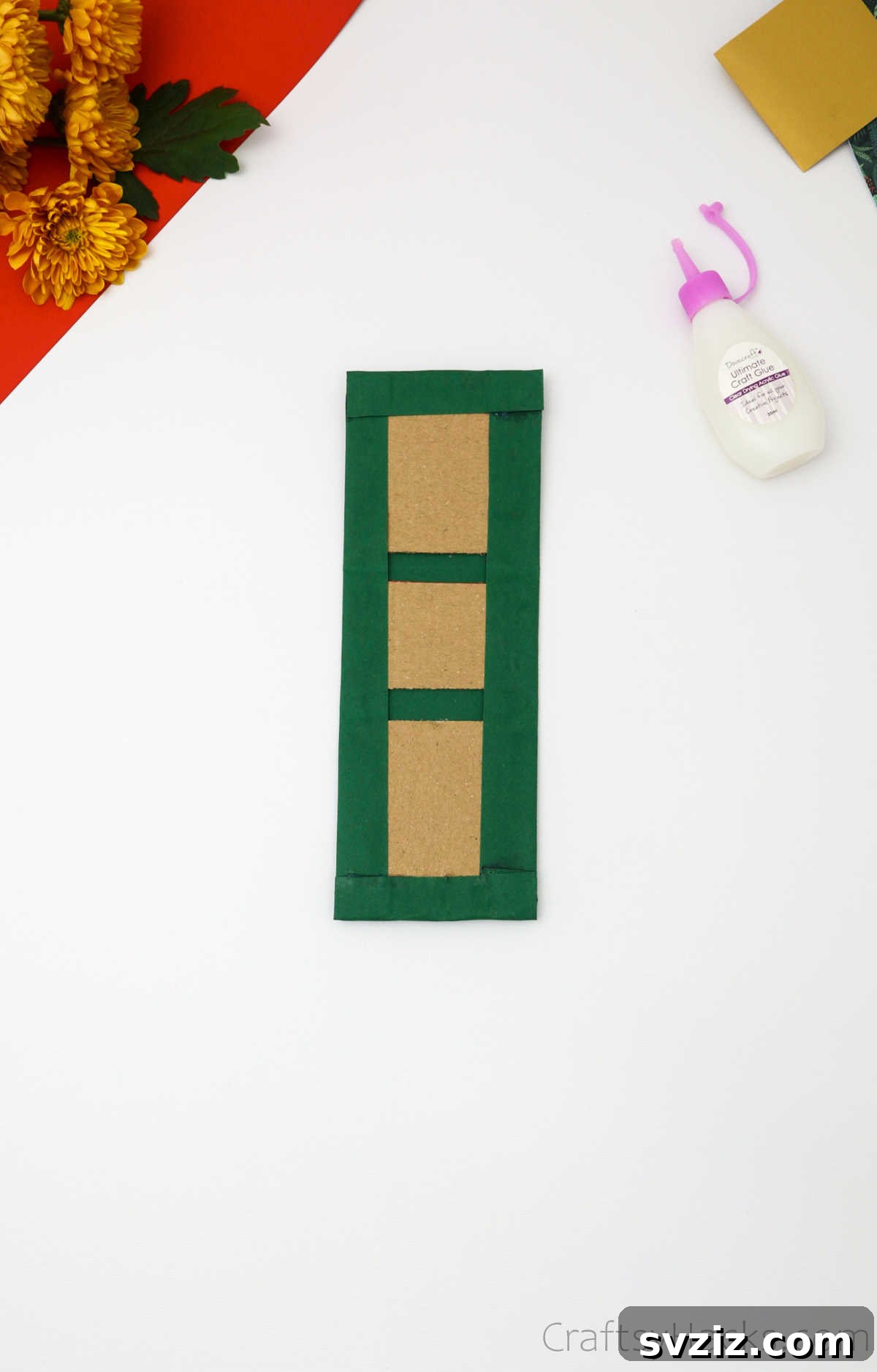 Craft Personalized Gift Boxes 10 folding over top of paper
