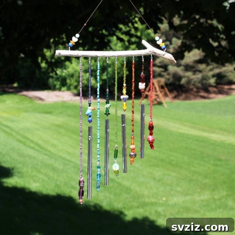 20 Spring Porch Decor Ideas to Inspire You 13 Beaded Wind Chime