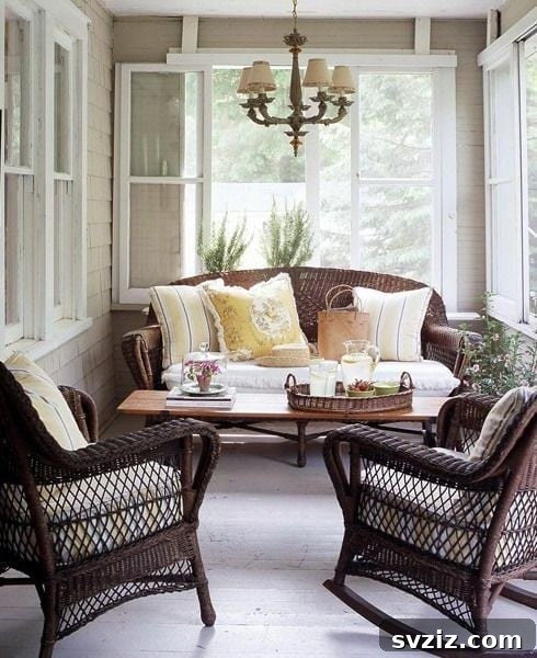 20 Spring Porch Decor Ideas to Inspire You 16 Wicker Sofas
