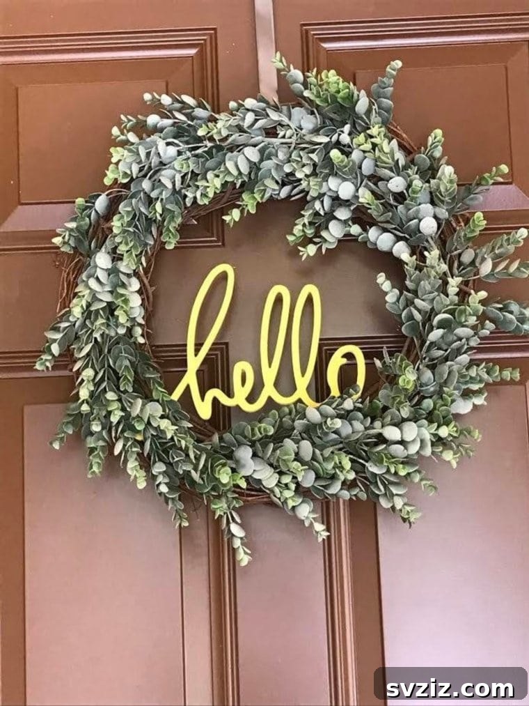 20 Spring Porch Decor Ideas to Inspire You 17 DIY Wreath