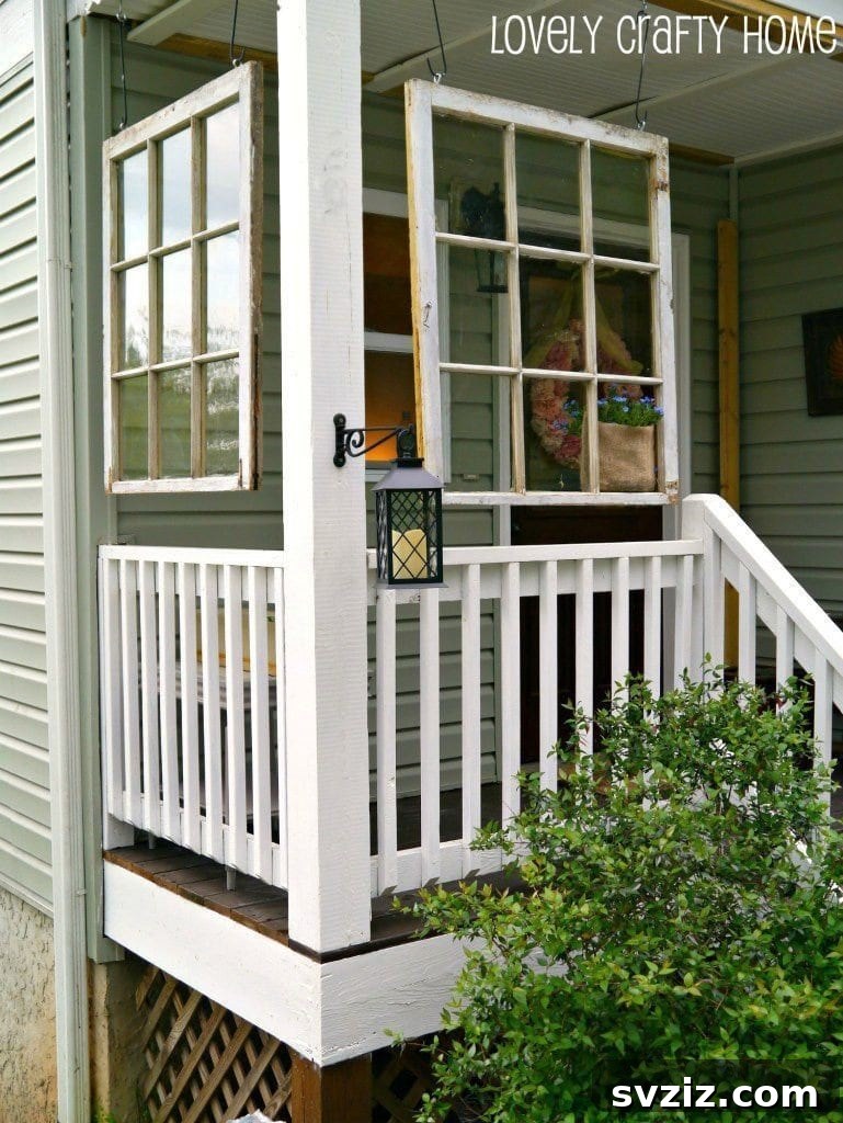 20 Spring Porch Decor Ideas to Inspire You 22 Old Window Panes