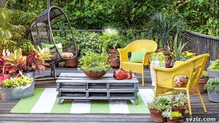20 Spring Porch Decor Ideas to Inspire You 9 Mini Flower Garden