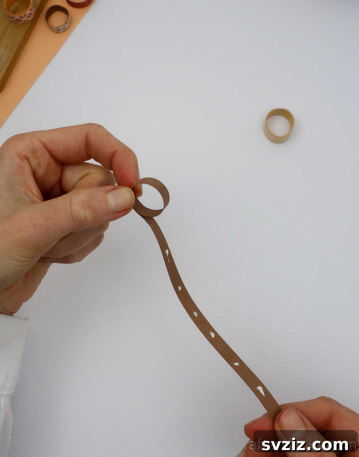 Craft Your Own Paper Ring 15 glue dots on paper