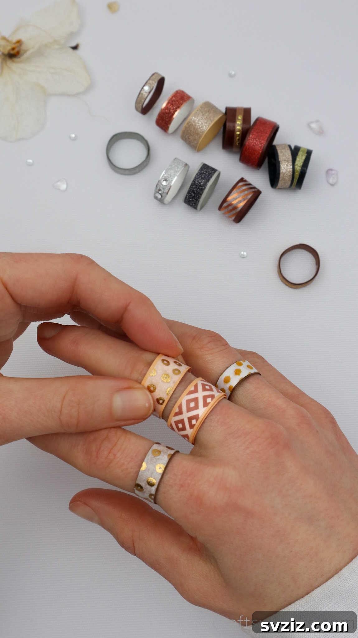 Craft Your Own Paper Ring 3 diy rings of hand