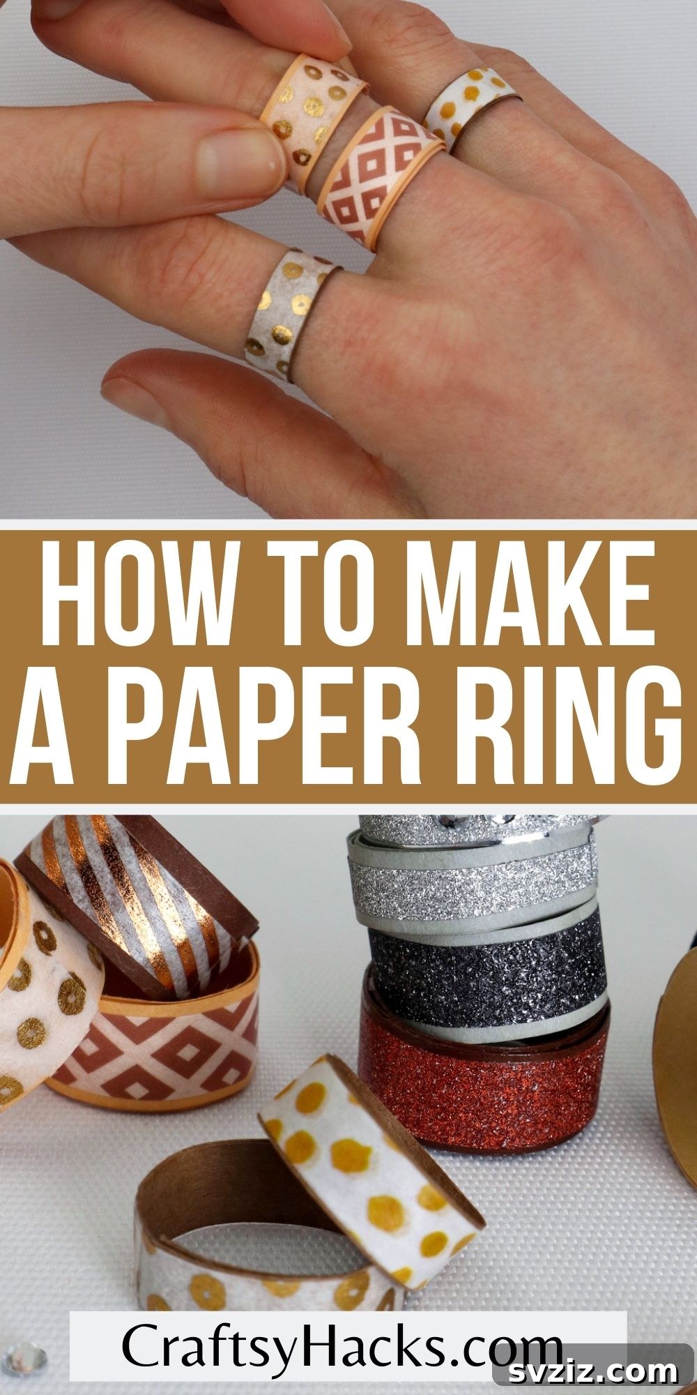 Craft Your Own Paper Ring 28 how to make paper rings