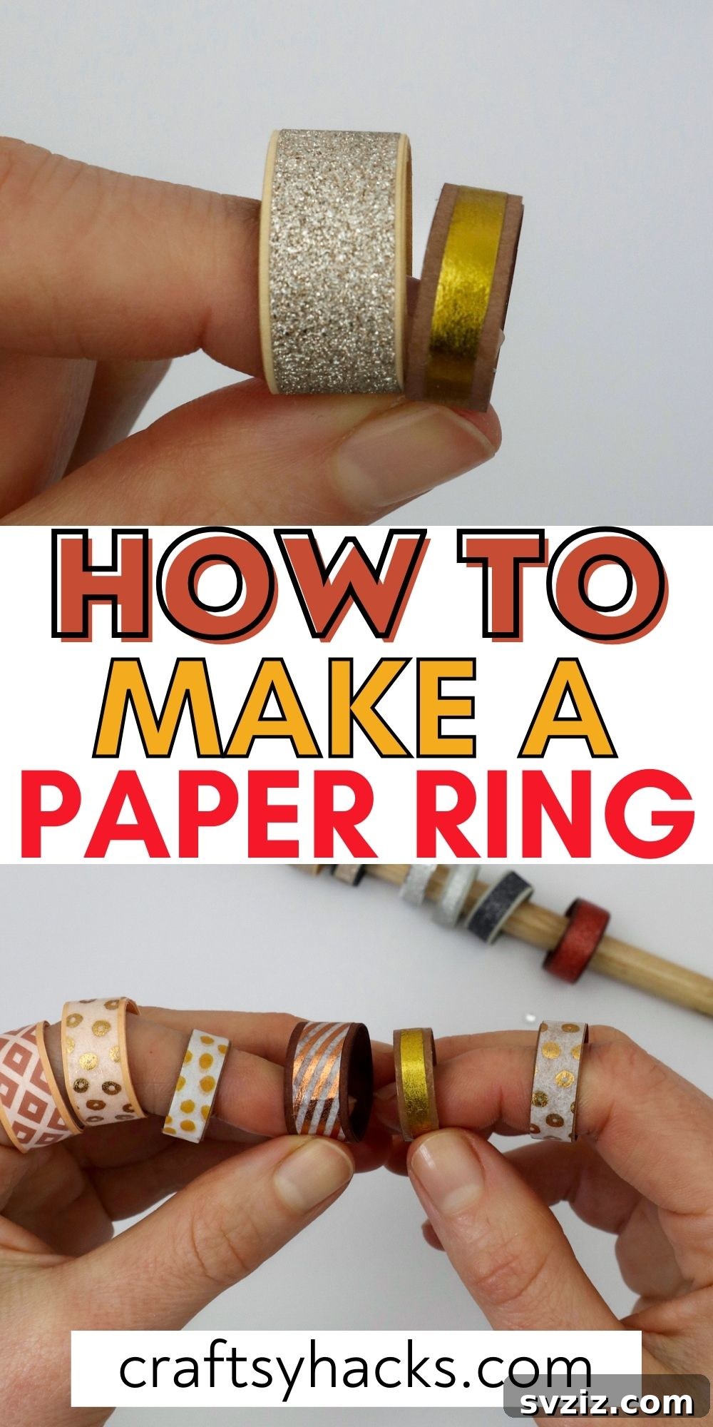 Craft Your Own Paper Ring 29 how to make a paper ring