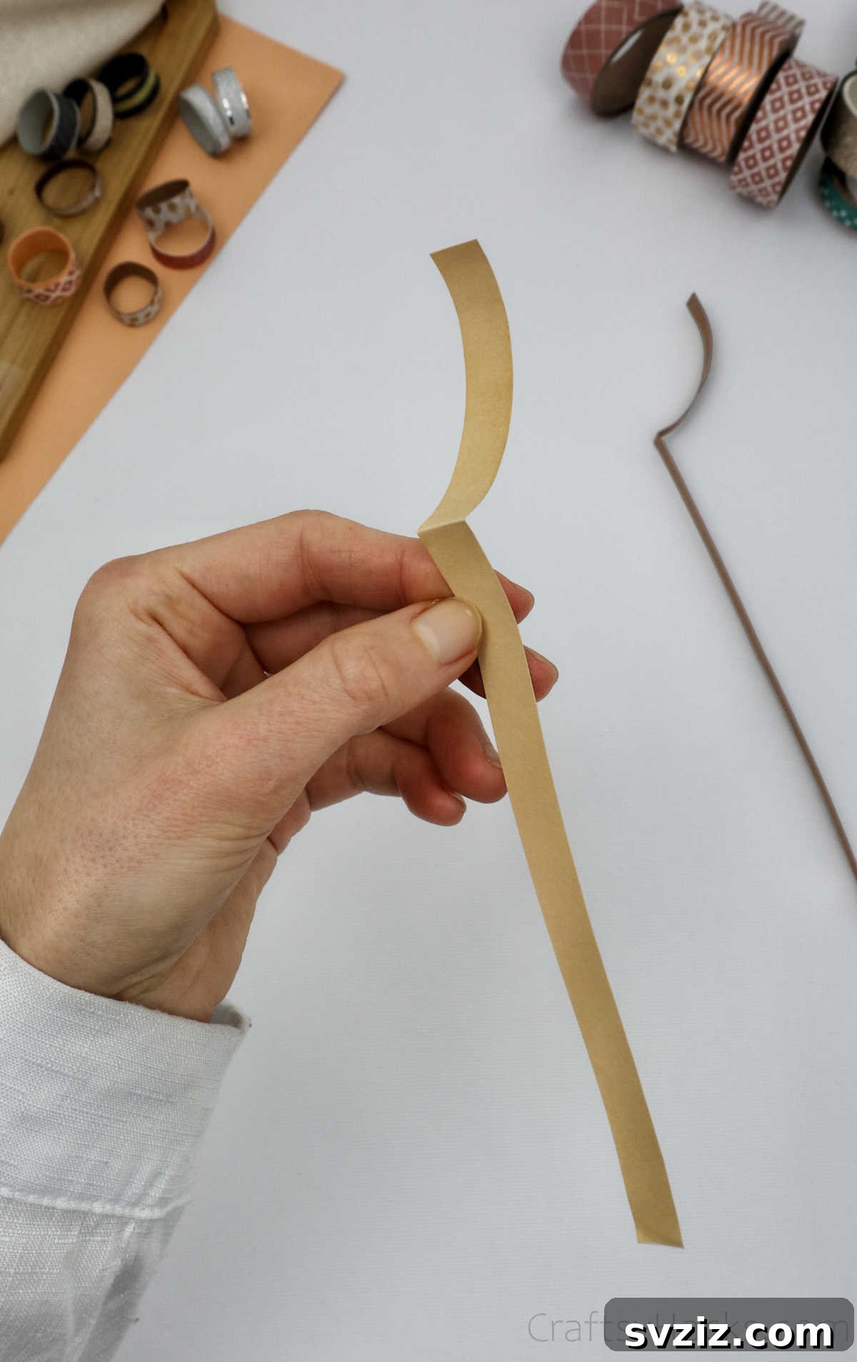 Craft Your Own Paper Ring 10 folding paper strip