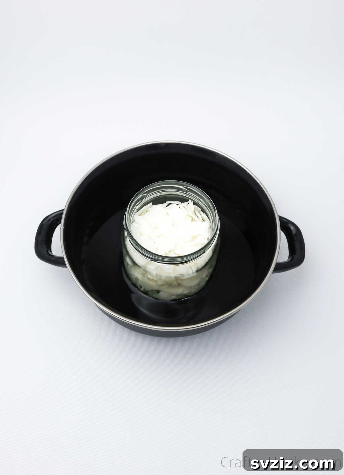 Crafting Your Signature Scented Candles 8 melting wax in jar