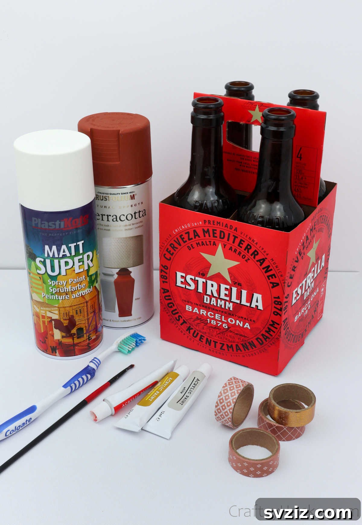 Craft supplies for DIY table centerpiece