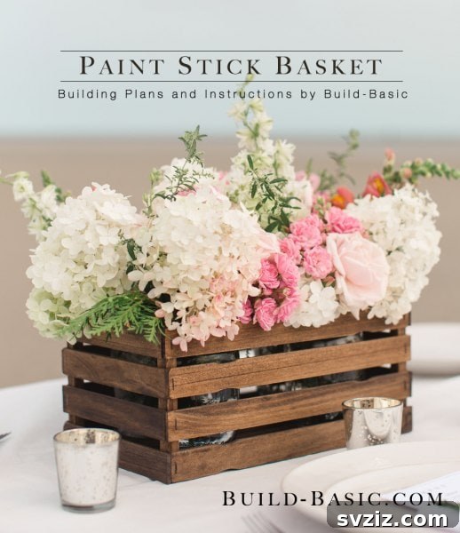 Paint Stick Basket