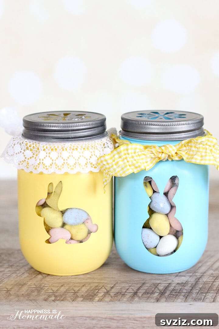 Easter Bunny Treat Jars